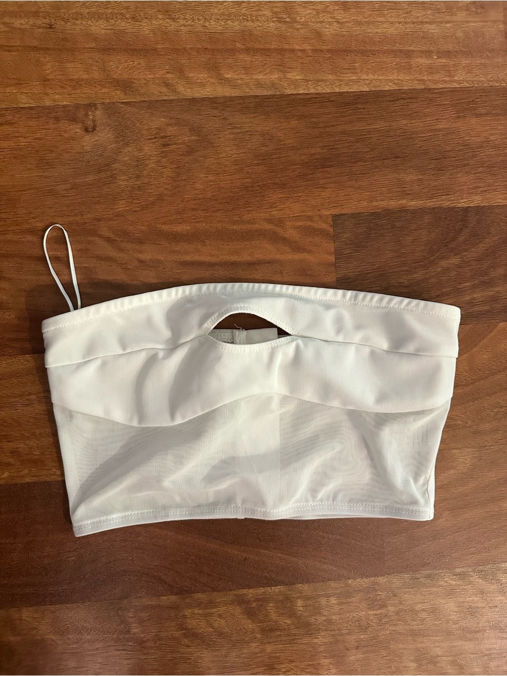 Princess Polly White Cutout Bandeau Top